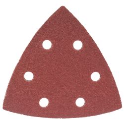 S&ing Triangle Sheet 80grit 94x94x94mm 5/pack W/holes Hook & Loop