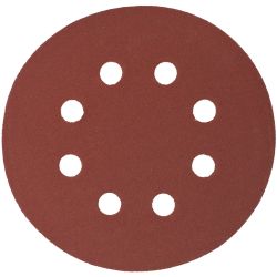 S&ing Disc 125mm 240 Grit With Holes 10/pk Hook & Loop