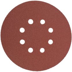 S&ing Disc 150mm 80 Grit With Holes 10/pk Hook & Loop
