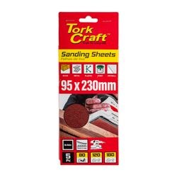S&ing Sheet Orb 95 X 230mm 80gr Hook & Loop No Holes 5/pk