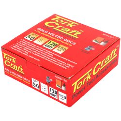 Gold Disc (50 Pieces) 150 Grit 150mm X 6+1 Holes Hook & Loop