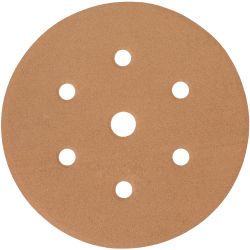 Gold Disc (50 Pieces) 320 Grit 150mm X 6+1 Holes Hook & Loop