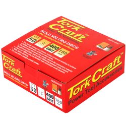 Gold Disc (50 Pieces) 400grit 150mm X 6+1 Holes Hook & Loop