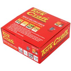 Gold Disc (50 Pieces) 150 Grit 150mm Without Hole Hook & Loop
