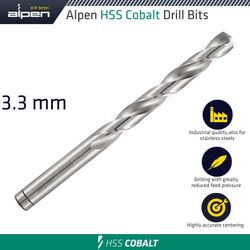 Hss Cobalt Din 338 3.3mm Bulk