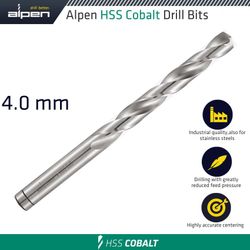 Hss Cobalt Din 338 4.0mm Bulk