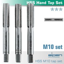 H& Tap Set In Pouch M10 Hss 1.5mm Pitch