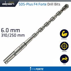 Sds + Bit 310 X 250mm 6mm Bulk