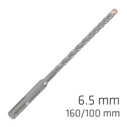 Force X 6.5 X 160/100 Sds-+ Rebar Drill Bit X4 Cutting Edges