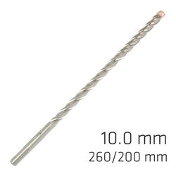 Force X 10.0 X 260/200 Sds-+ Rebar Drill Bit X4 Cutting Edges