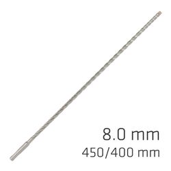 Force X 8.0 X 450/400 Sds-+ Rebar Drill Bit X4 Cutting Edges