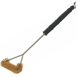 Braai Bbq Three Side Brass Wire Brush 530mm H&le 21' Tcw