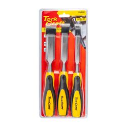 Wood Chisel 140mm Blade 3pc 13/19/25 With Pvc H&le