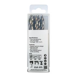 Precision-max Step . 8.0mm Hss Drill 10 Pack