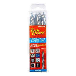 Precision-max Step . 12.0mm Hss Dril 5 Pack