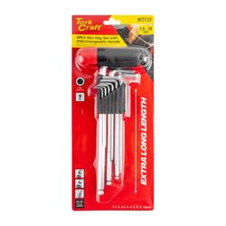 9pc Ball . Allen Key Set With Interchangeable H&le