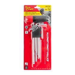 9pc Torx Allen Key Set With Interchangeable H&le