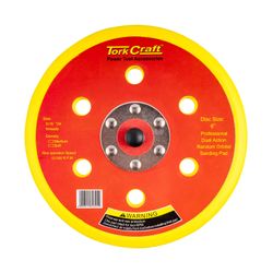 Da S&er Pad Hook & Loop 6 Holes 5 16 - 24unf 150mm 6'