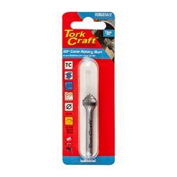 Rotary Burr Tungsten 12x6x6mm 90 Degree Cone