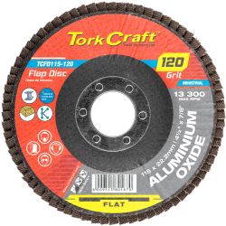 Flap S&ing Disc 115mm 120 Grit A/o