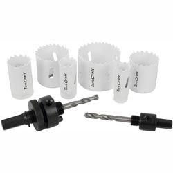 Holesaw Set 9pc In Case Bi-metal 19 22 29 38 44 57mm