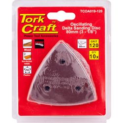 Oscillating S&paper A/o 80mm 10pc Delta Shape 120grit