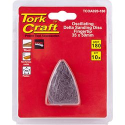 Oscillating S&paper A/o 35x50mm 10pc Fingertip 180grit