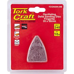 Oscillating S&paper A/o 35x50mm 10pc Fingertip 240grit