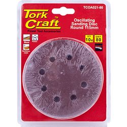 Oscillating S&paper A/o 115mm 10pc Round 80grit