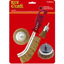 Wire Brush Set 4pce With H& Brush