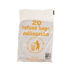 Refuse Bag Black For 120l Drum 20 Per Pack