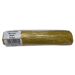 Refuse Bag Yellow Pedal Bin 20mic 10 Per Pack