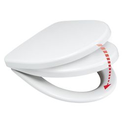 WIRQUIN Toilet Seat H-1 Soft Close Hng Wht (1.7kg)