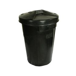 Refuse Bin Plastic With Lid 85l