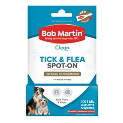 Bob Martin Pet Spot On Small / Medium Dogs 1 X 1ml