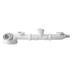 WIRQUIN Trap Sink Espace Triple Bowl + W/m Conn