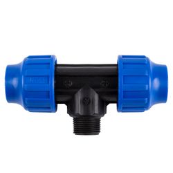 PLAST Tee Compression Male 50x1-1/2