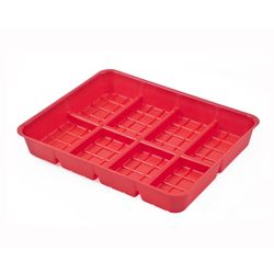 POLTEK Feeder Chick Tray Rectangle Red