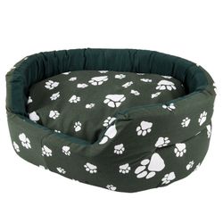 Complete Dog Bed Paw Print Small 50cm Ass Colour