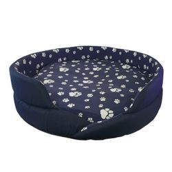 Complete Dog Bed Paw Print Xlarge 85cm Ass Colour