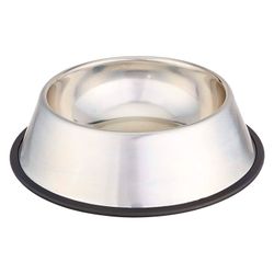 Dog Bowl S/steel Non Tip Anti Skid 29cm /1260ml