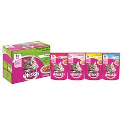 WHISKAS Cat Food Pouch Bulk Mpack Mix Select Jelly
