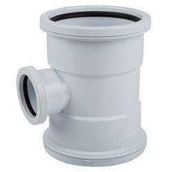 Waste Junction Red 87.5deg Sv Pl 110x50mm Sabs