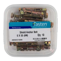 IFASTEN Shield Anchor Bolt M6x55mm 10 Pt