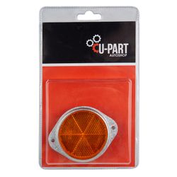 U-PART Reflector Flange Amber 60mm 2pk