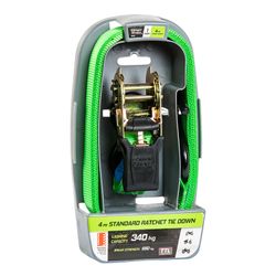 Ratchet Tie Down Pad 4m 4m Grn