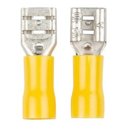 Terminal Yellow Female Rec Push On 4.0 -6.0mm 6.3m