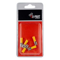 U-PART Terminal Yellow Female Rec Push On 4.0-6.0m
