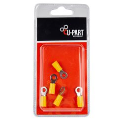U-PART Terminal Yel Ring 4.0-6.0mm 6mm Lr40006