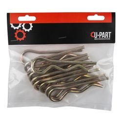 U-PART Grip Clip X10pk 19-32mm 6mm S14